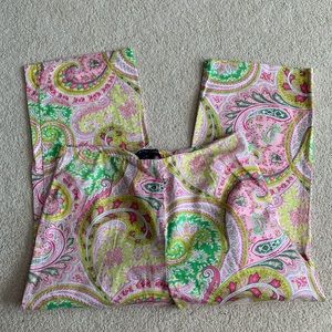 Catherine Steward Paisley Print Summer Capris